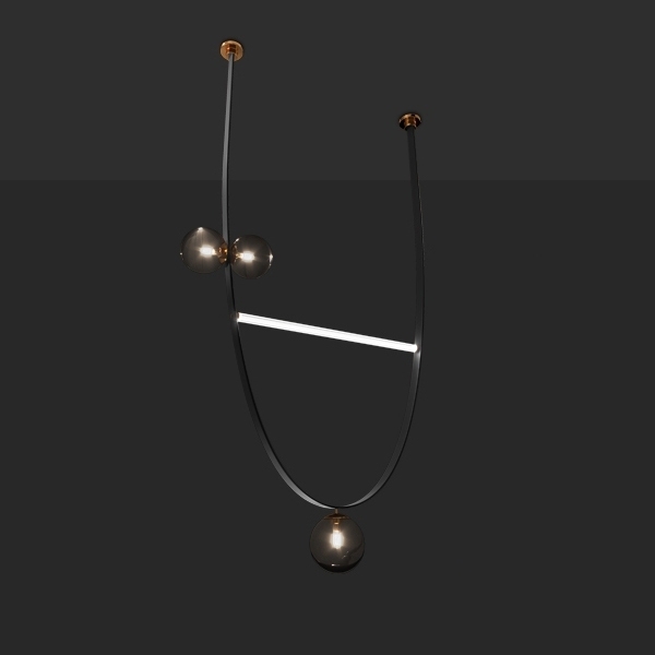 

Подвесной светильник ImperiumLoft FABIUS H180 Black fabius01, Черный, FABIUS fabius01