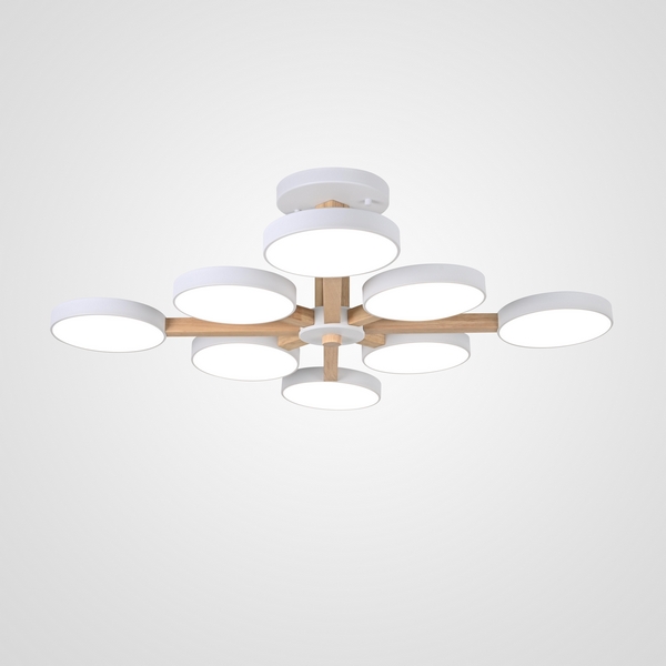 

Потолочная люстра LED на штанге Turna L8 White By ImperiumLoft Turna-B01 (Умный дом, Алиса) 228849-26, Белый, Turna-B01