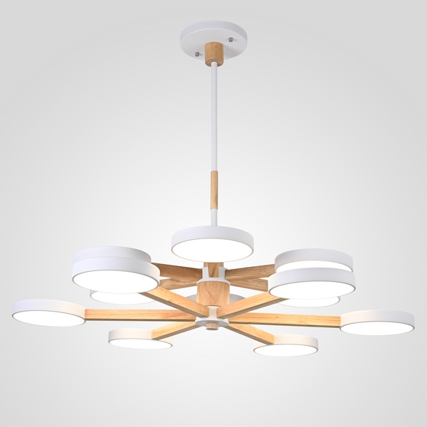 

Потолочная люстра LED на штанге Turna Dbl L12 White By ImperiumLoft Turna-Dbl01 (Умный дом, Алиса) 229080-26, Белый, Turna-Dbl01