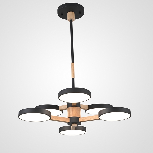 

Потолочная люстра LED на штанге Turna Dbl L6 Black By ImperiumLoft Turna-Dbl01 (Умный дом, Алиса) 229084-26, Черный, Turna-Dbl01