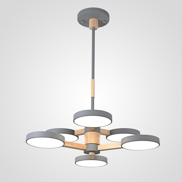 

Потолочная люстра LED на штанге Turna Dbl L6 Gray By ImperiumLoft Turna-Dbl01 (Умный дом, Алиса) 229087-26, Серый, Turna-Dbl01