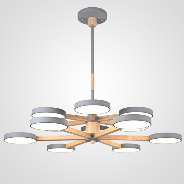 

Потолочная люстра LED на штанге Turna Dbl L12 Gray By ImperiumLoft Turna-Dbl01 (Умный дом) 229089-26, Серый, Turna-Dbl01