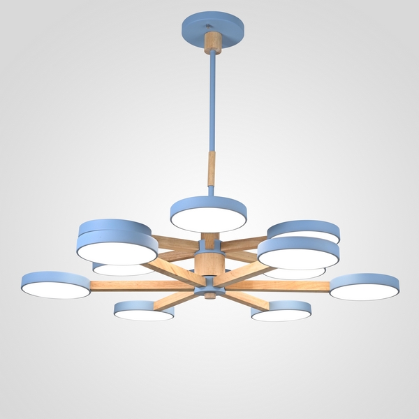 

Потолочная люстра LED на штанге Turna Dbl L12 Blue By ImperiumLoft Turna-Dbl01 (Умный дом, Алиса) 229092-26, Голубой, Turna-Dbl01