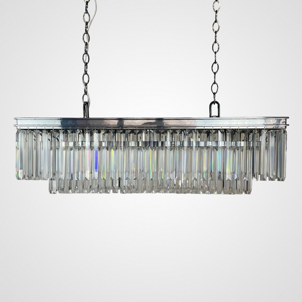 

Подвесная люстра ImperiumLoft RH 1920S ODEON CLEAR GLASS FRINGE chrome 100 155093-22 (229996-22), Прозрачный, RH 1920S 155093-22