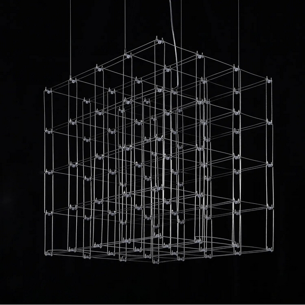 

Подвесная люстра Quasar Cosmos Square LED pendant light ImperiumLoft 40,244 (252288-22), Серебро, 40.244