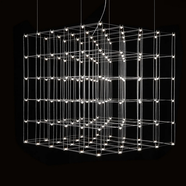

Подвесная люстра Quasar Cosmos Square LED pendant light ImperiumLoft 40,244 (252291-22), Серебро, 40.244