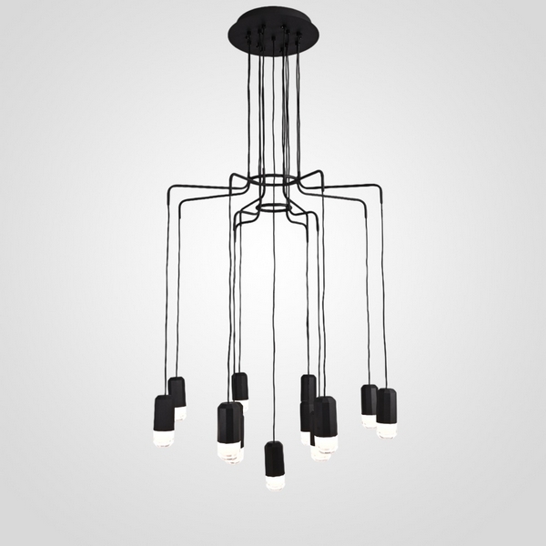 

Подвесной светильник паук Wireflow Led Black Suspension Lam 13 By ImperiumLoft Suspension01 279381-22, Черный, Suspension01