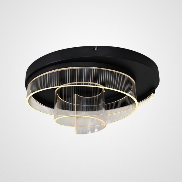 

Потолочная люстра LED Riven Black D50 By ImperiumLoft Riven01 314527-26, Прозрачный, Riven01