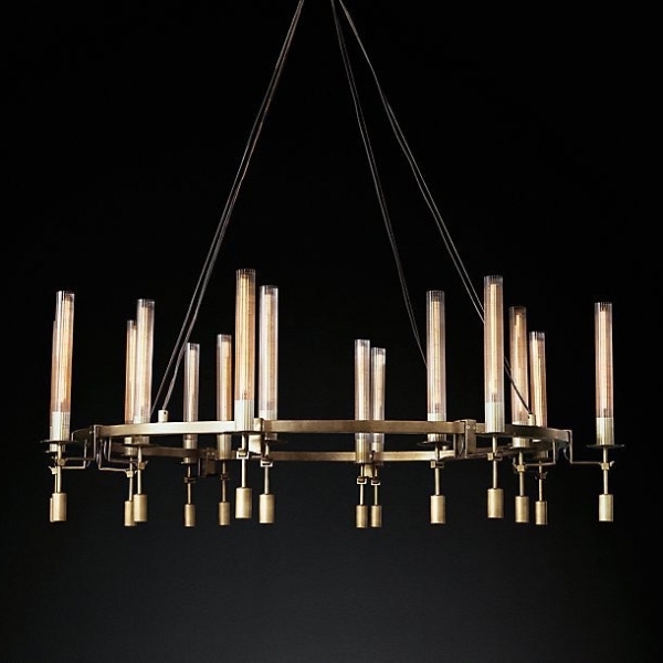 

Подвесная люстра Rh Fontanelle Round Chandelier 16 ImperiumLoft 40,1552 (74975-22), Латунь, 40.1552