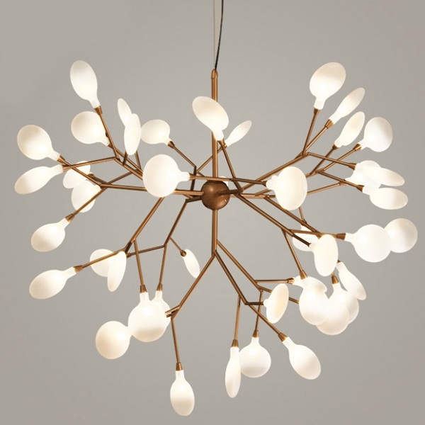 

Подвесная люстра LED Heracleum Gold ImperiumLoft 40,1889 (75283-22), Белый, 40.1889