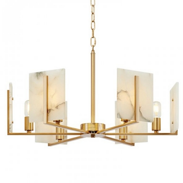 

Подвесная люстра Marble Square Chandelier ImperiumLoft 40,1233 (75586-22), Латунь, 40.1233