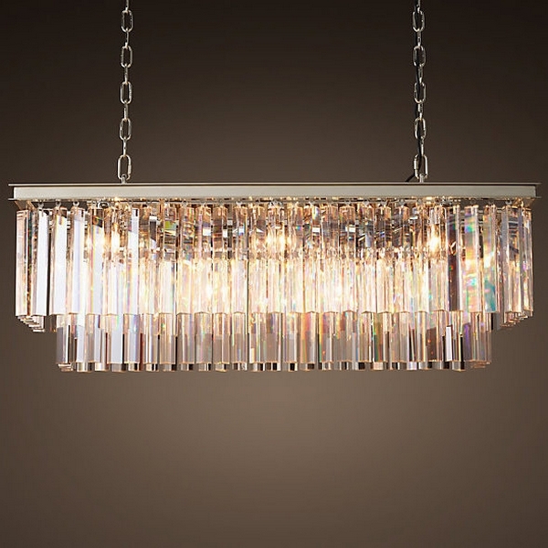 

Подвесная люстра Rh 1920S Odeon Clear Glass Fringe Nickel ImperiumLoft 40,1536 (75652-22), Никель, 40.1536