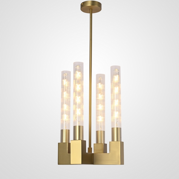 

Потолочная люстра на штанге Rh Canelle Pendant Lamp 4 Modern Brass Imperiumloft 40,1566 (84608-22) ImperiumLoft, Прозрачный, 40.1566