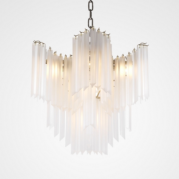

Подвесная люстра Chandelier Pulsar White Glass ImperiumLoft 40,2107 (84744-22), Белый, 40.2107