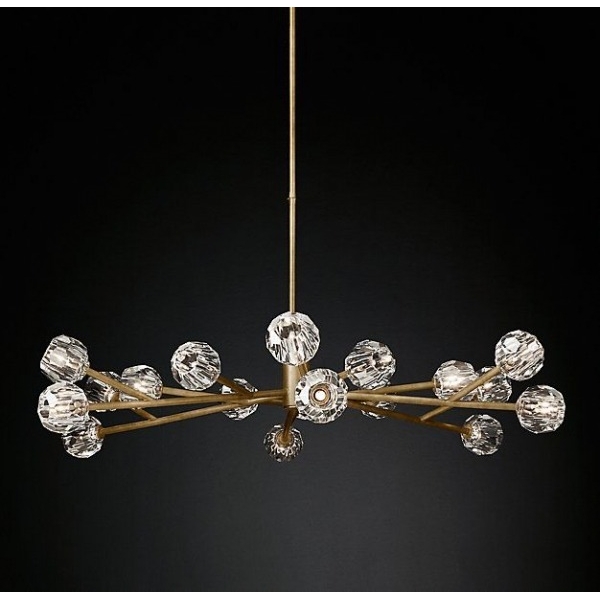 

Потолочная люстра на штанге Rh Boule De Cristal Round Chandelier 18 Imperiumloft 40,1218 (84757-22) ImperiumLoft, Прозрачный, 40.1218