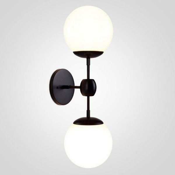 

Бра Modo 2 Globes Black And White Glass ImperiumLoft 44,412 (84941-22), Черно-белый, 44.412