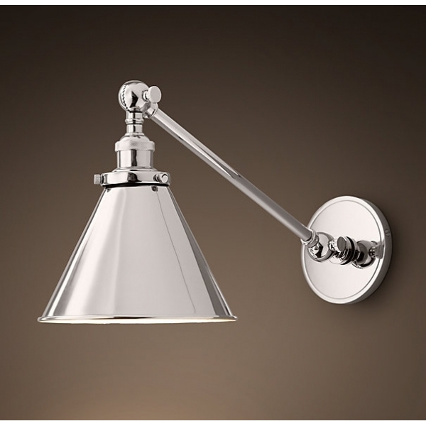 

Бра 20Th C Library Single Sconce Silver ImperiumLoft 44,147 (84948-22), Хром, 44.147