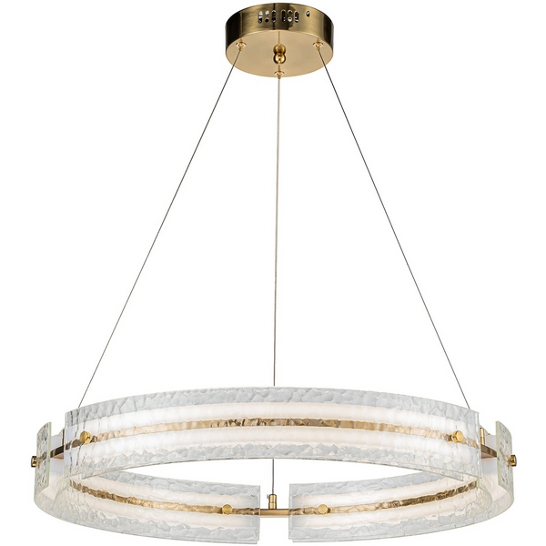 

Подвесная люстра с пультом светодиодная (14018/1P Brass) Indigo Dualita V000089L кольцо, Бронза, Dualita V000089L