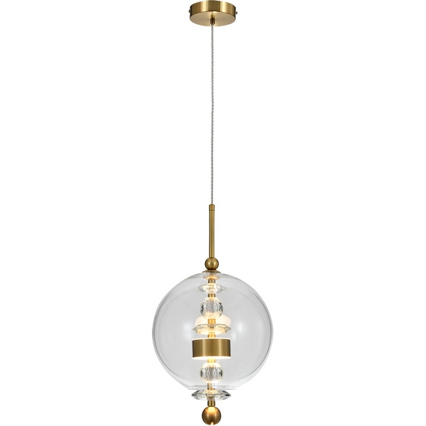 

Подвесной светильник LED (11055/1P Clear) Indigo Illusione V000189L в форме шара, Прозрачный, Illusione V000189L