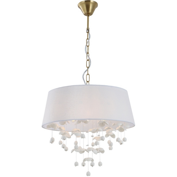 

Подвесная люстра с керамическими подвесками (13029/6P White) Indigo Tenerezza V000558, Белый, Tenerezza V000558