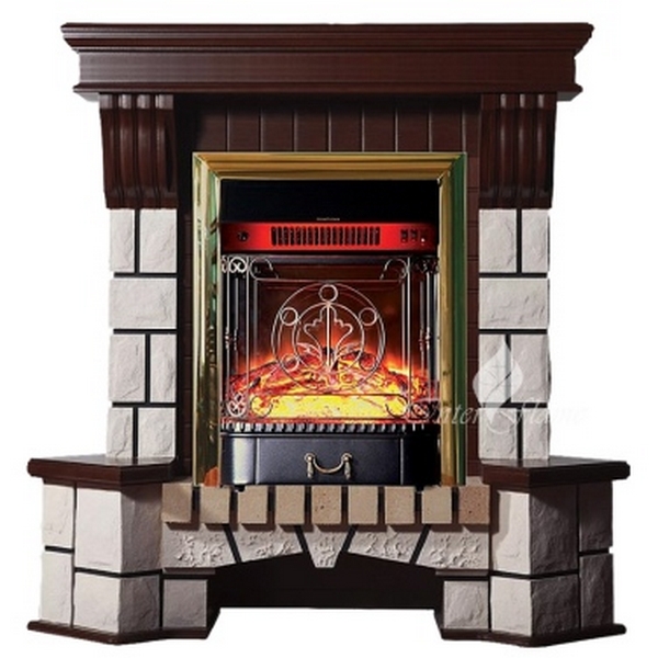

Каминокомплект Inter Flame Экстер угловой с очагом Fobos/Majestic InterFlame, Экстер Экстер угловой с очагом Fobos/Majestic