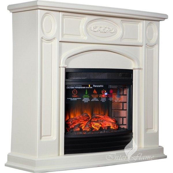 

Каминокомплект Inter Flame Юнона с очагом Panoramic 25 InterFlame, Юнона Юнона с очагом Panoramic 25