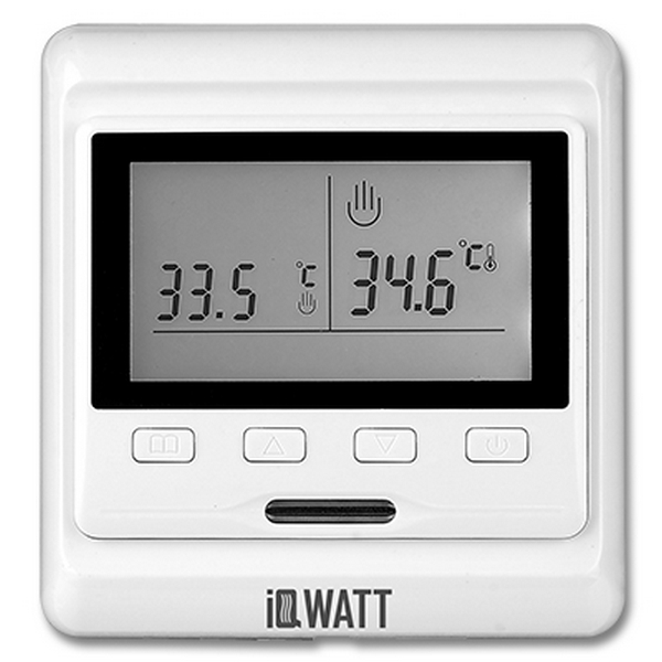 

Программируемый терморегулятор THERMOSTAT (белый) IQWatt Терморегуляторы IQ P WHITE, Терморегуляторы IQWatt IQ THERMOSTAT P WHITE