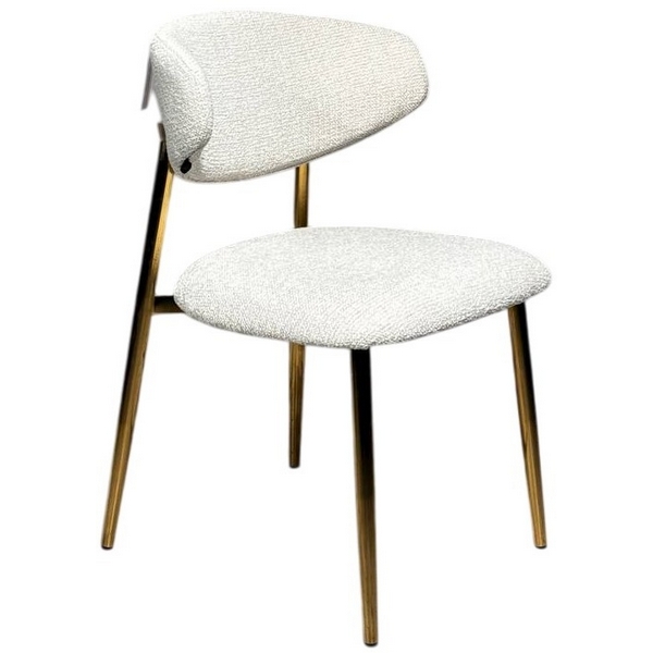 Изображение товара Обеденный стул IST-CASA Оскар ART2969-MK молочный глянцевое золото