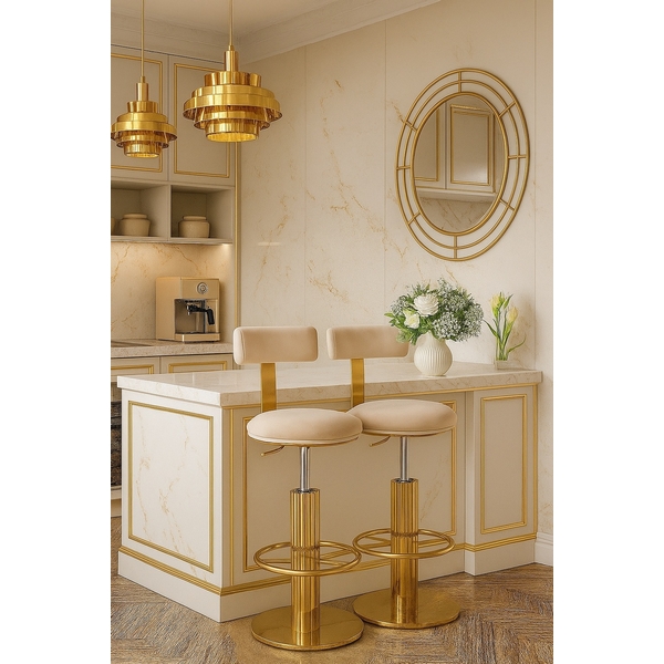 

Стул барный Вивиан MC111-GR-2, светло-серый/глянцевое золото IST-CASA, MC111-GR-2casa