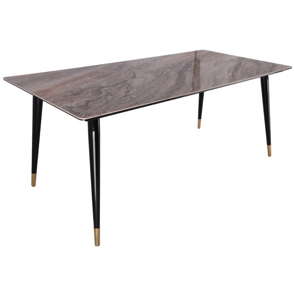 Изображение товара Обеденный стол IST-CASA Рио Гранд MC232-180BR 180x90 см коричневая керамика металл