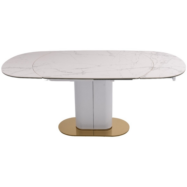 

Стол обеденный IST-CASA раскладной Атриум-2 MC3035-140W, 140(30+30)х100х77 см, белая керамика, Белый, MC3035-140Wcasa