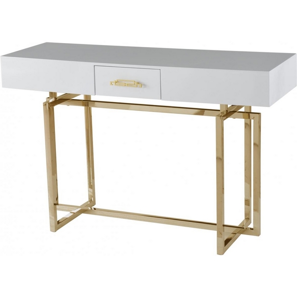 

Стол-консоль Гарда P-MJ-003, 120х40х76 см, белый/золото IST-CASA, Гарда P-MJ-003casa
