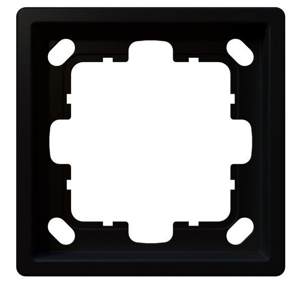 Изображение товара Рамка на 1 пост Jasmart FD FD1001PBM черная матовая