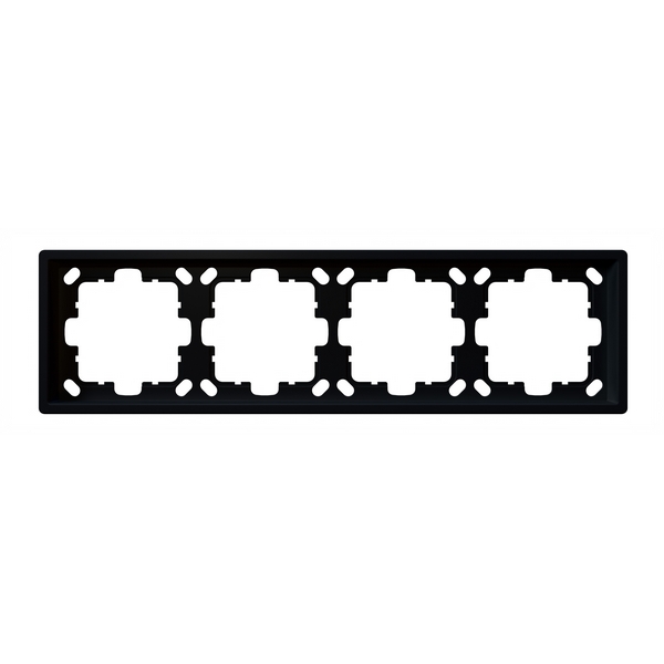 Изображение товара Рамка на 4 поста (черный матовый) Jasmart FD FD1004PBM