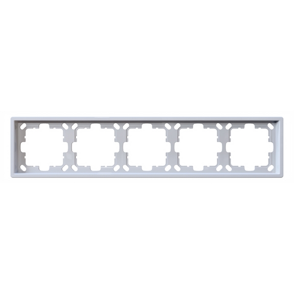 

Рамка на 5 постов (белый глянцевый) Jasmart FD FD1005W, FD FD1005W