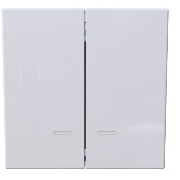 

Выключатель двухклавишный с подсветкой (белый глянцевый) Jasmart FD FD3023NW, FD FD3023NW