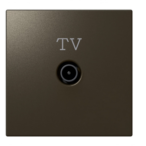 Изображение товара ТВ-розетка оконечная (бронза) Jasmart FD FD6001BR
