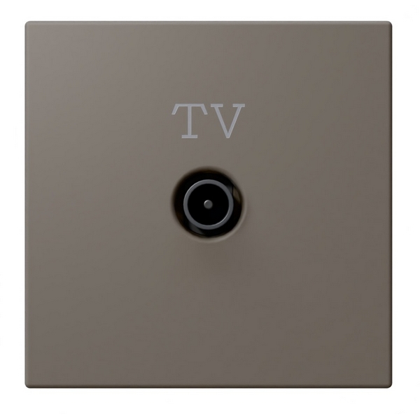 

ТВ-розетка оконечная (тауп soft touch) Jasmart FD FD6001PTM, Серо-коричневый, FD FD6001PTM