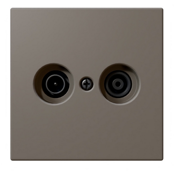 

ТВ-розетка оконечная + акустическая (тауп soft touch) Jasmart FD FD6204PTM, FD FD6204PTM