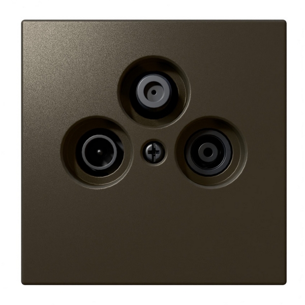 Изображение товара Розетка оконечная TV+SAT + акустическая (бронза) Jasmart FD FD6206BR