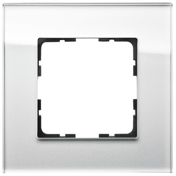 Изображение товара Рамка на 1 пост (белый) Jasmart G-Glass G1001GW