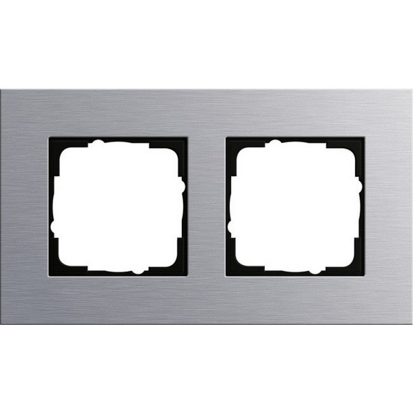 

Рамка на 2 поста (алюминий) Jasmart G-Metal G1002AS, G-Metal G1002AS