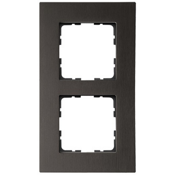 

Рамка на 2 поста (алюминий коричневый) Jasmart G-Metal G1002AZ, Коричневый;алюминий, G-Metal G1002AZ