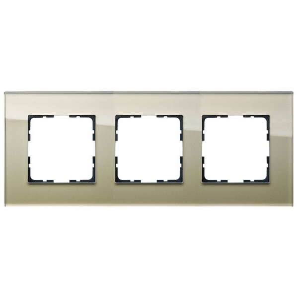 Изображение товара Рамка на 3 поста (шампань) Jasmart G-Glass G1003GG