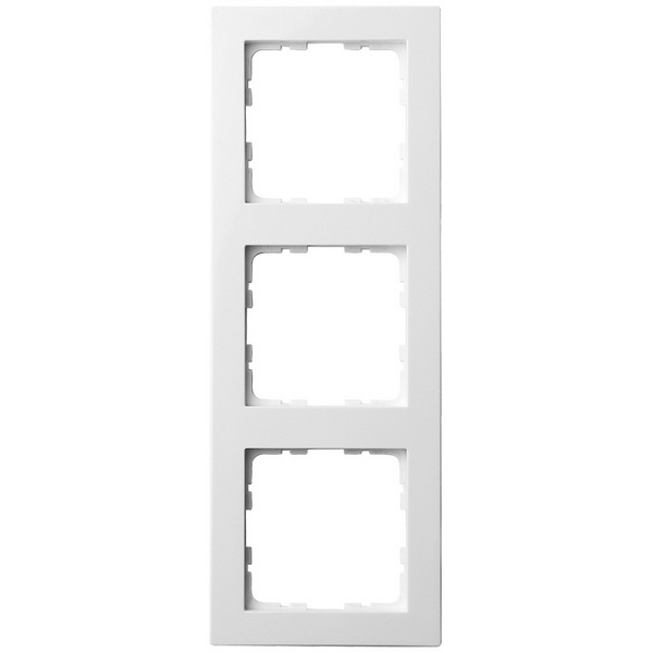 Изображение товара Рамка на 3 поста (белый глянцевый) Jasmart G-Classic G1003W