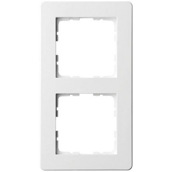 Изображение товара Рамка на 2 поста (белый глянцевый) Jasmart G-Flex G1102W