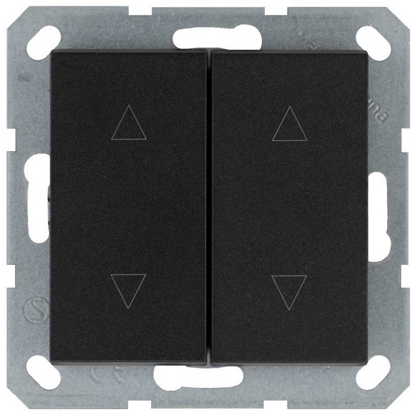 

Выключатель жалюзи двухклавишный (антрацит) Jasmart G-Classic G3028B, G-Classic G3028B