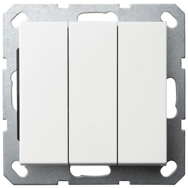 

Выключатель трехклавишный (белый глянцевый) Jasmart G-Classic G3031W, G-Classic G3031W