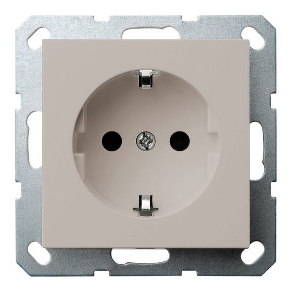 Изображение товара Розетка со шторками (тауп soft touch) Jasmart G-Classic G5501T