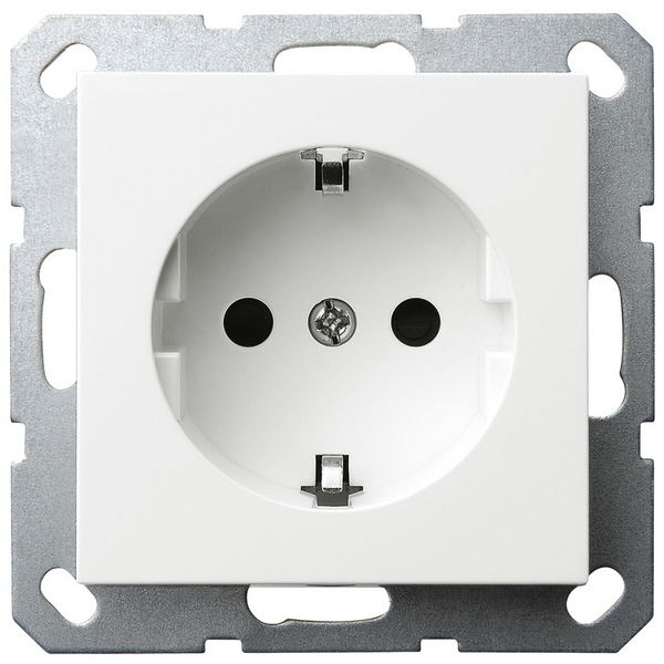 

Розетка со шторками (белый глянцевый) Jasmart G-Classic G5501W, G-Classic G5501W